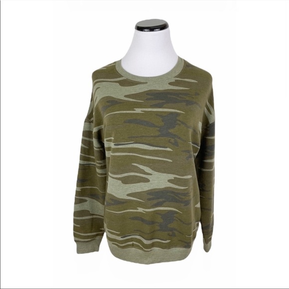 Nwt Zoe + Liv Fleece Camouflage Sweatshirt - Picture 3 of 7